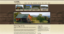 Desktop Screenshot of lazyacrescabins.com